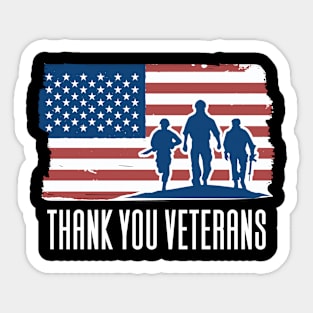 Thank You Veterans Sticker